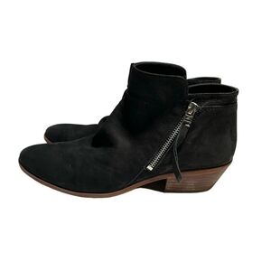Sam Edelman Women's Packer Black Suede Ankle Boots Booties Size 7